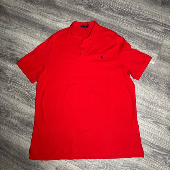 Ralph Lauren Polo Classic Fit Short Sleeve Red Polo size XL 0330 - Picture 2 of 7